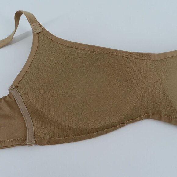 SO 32B Solid Beige Perfect Wirefree Bra Padded Wireless Convertible Straps Women - Picture 8 of 13